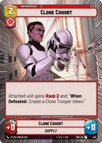 Clone Cohort (Hyperspace) (436), Twilight of the Republic — Star Wars card price