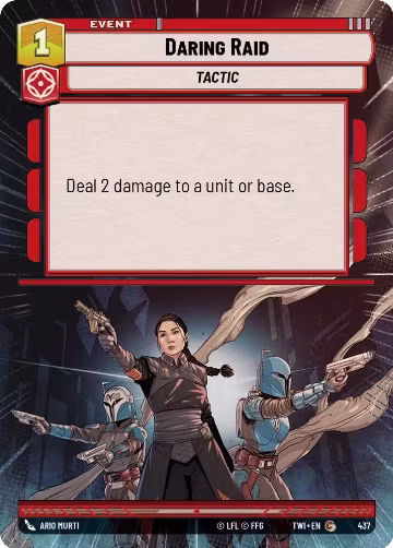 Daring Raid (Hyperspace) (437), Twilight of the Republic — Star Wars card price