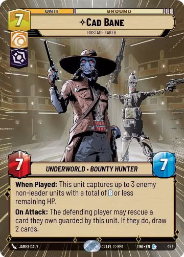 Cad Bane - Hostage Taker (Hyperspace) (452), Twilight of the Republic — Star Wars card price