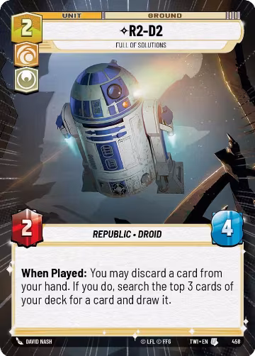 R2-D2 - Full of Solutions (Hyperspace) (458), Twilight of the Republic — Star Wars card price