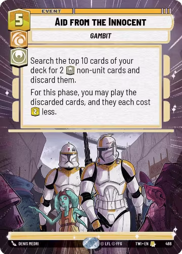 Aid from the Innocent (Hyperspace) (466), Twilight of the Republic — Star Wars card price