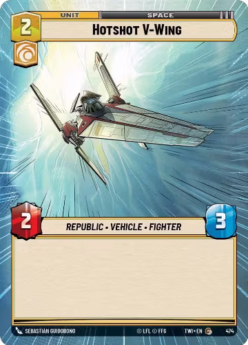 Hotshot V-Wing (Hyperspace) (474), Twilight of the Republic — Star Wars card price