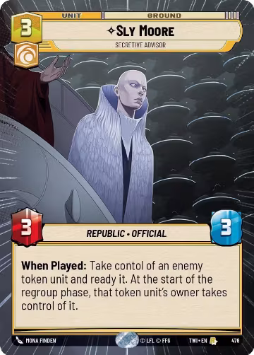 Sly Moore - Secretive Advisor (Hyperspace) (476), Twilight of the Republic — Star Wars card price