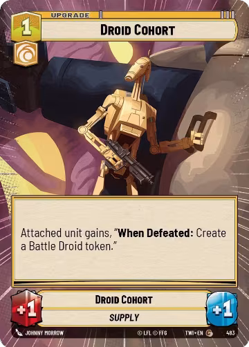 Droid Cohort (Hyperspace) (483), Twilight of the Republic — Star Wars card price