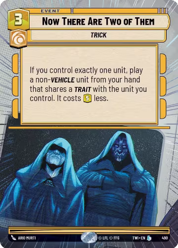 Now There Are Two of Them (Hyperspace) (490), Twilight of the Republic — Star Wars card price
