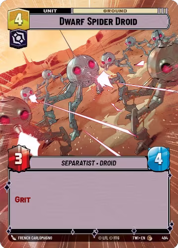 Dwarf Spider Droid (Hyperspace) (494), Twilight of the Republic — Star Wars card price
