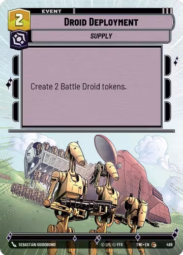Droid Deployment (Hyperspace) (499), Twilight of the Republic — Star Wars card price