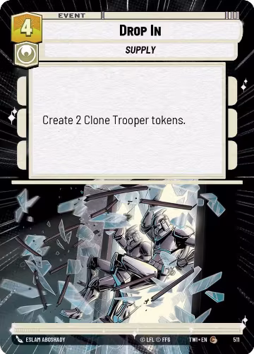 Drop In (Hyperspace) (511), Twilight of the Republic — Star Wars card price