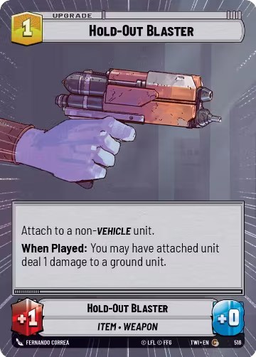 Hold-Out Blaster (Hyperspace) (516), Twilight of the Republic — Star Wars card price