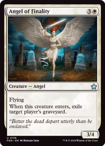 Angel of Finality (136), Foundations — Magic card price