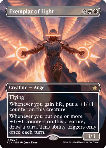 Exemplar of Light (Borderless) (297), Foundations — Magic card price