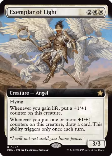 Exemplar of Light (Extended Art) (445), Foundations — Magic card price