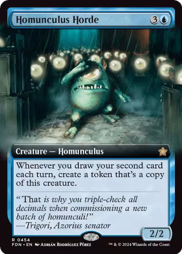 Homunculus Horde (Extended Art) (454), Foundations — Magic card price
