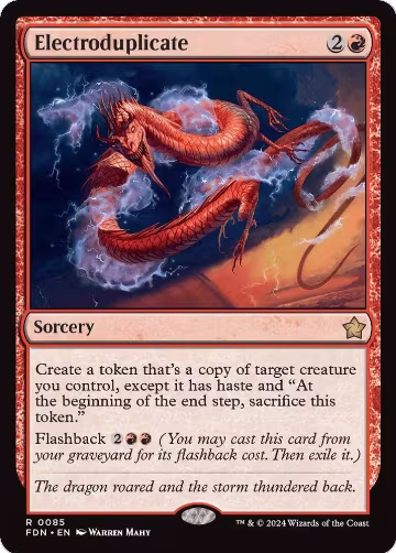 Electroduplicate (85), Foundations — Magic card price