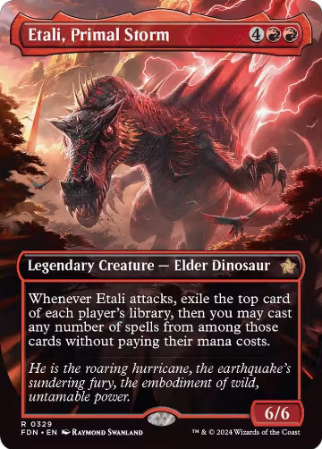 Etali, Primal Storm (Borderless) (329), Foundations — Magic card price