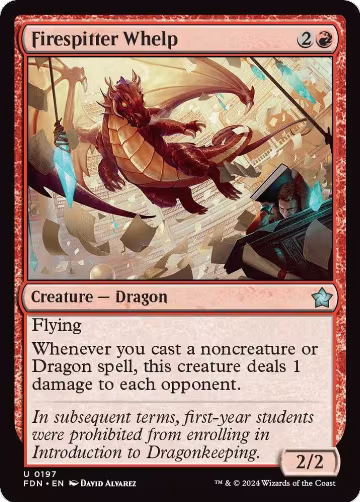 Firespitter Whelp (0197) (197), Foundations — Magic card price