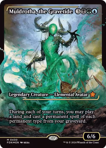 Muldrotha, the Gravetide (Showcase) (430), Foundations — Magic card price