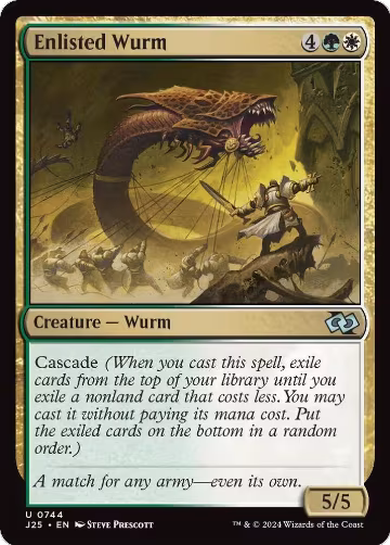 Enlisted Wurm (744), Foundations Jumpstart — Magic card price