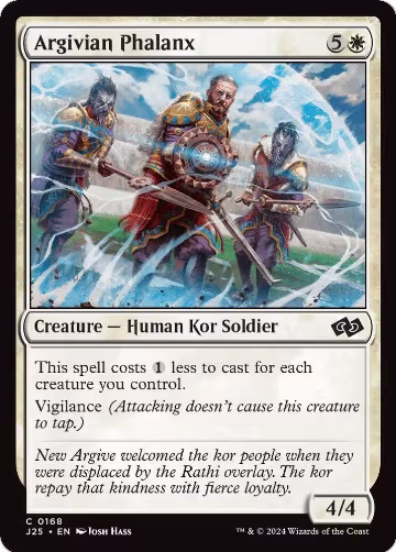 Argivian Phalanx (168), Foundations Jumpstart — Magic card price