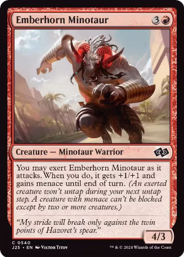 Emberhorn Minotaur (540), Foundations Jumpstart — Magic card price
