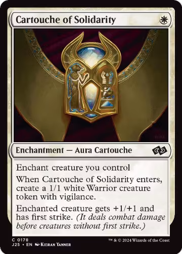 Cartouche of Solidarity (178), Foundations Jumpstart — Magic card price