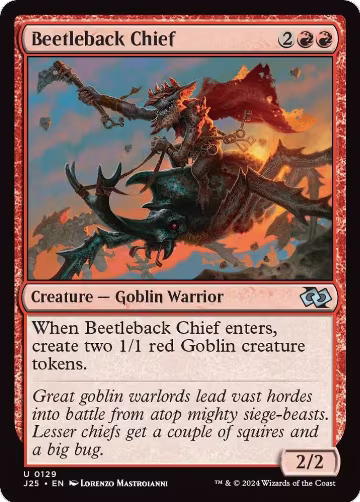 Beetleback Chief (129), Foundations Jumpstart — Magic card price