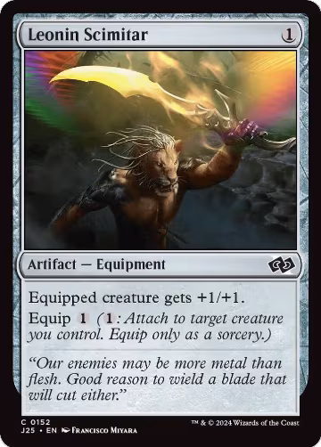 Leonin Scimitar (152), Foundations Jumpstart — Magic card price
