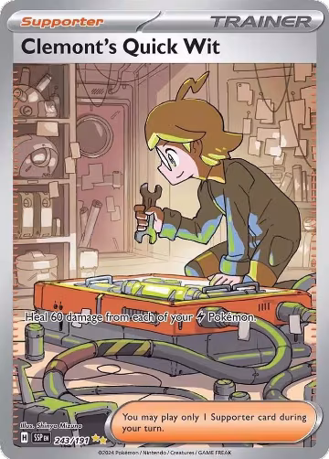 Clemont's Quick Wit - 243/191 (243/191), Surging Sparks — Pokémon card price