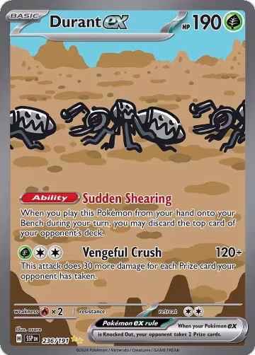 Durant ex - 236/191 (236/191), Surging Sparks — Pokémon card price