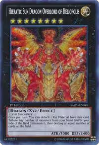 Hieratic Sun Dragon Overlord of Heliopolis (GAOV-EN048), Galactic Overlord — Yu-Gi-Oh! card price
