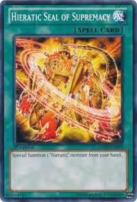 Hieratic Seal of Supremacy (GAOV-EN057), Galactic Overlord — Yu-Gi-Oh! card price
