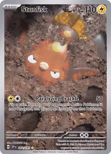 Stunfisk - 202/191 (202/191), Surging Sparks — Pokémon card price