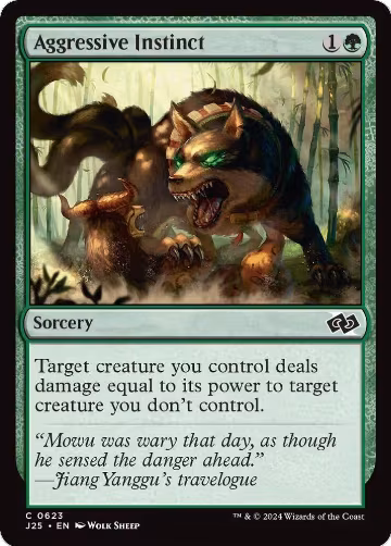 Aggressive Instinct (623), Foundations Jumpstart — Magic card price