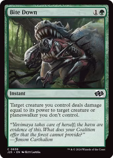 Bite Down (636), Foundations Jumpstart — Magic card price