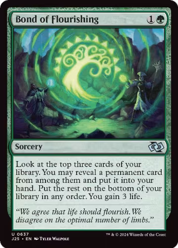 Bond of Flourishing (637), Foundations Jumpstart — Magic card price