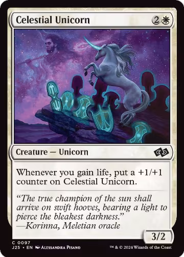 Celestial Unicorn (97), Foundations Jumpstart — Magic card price