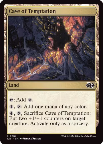 Cave of Temptation (763), Foundations Jumpstart — Magic card price
