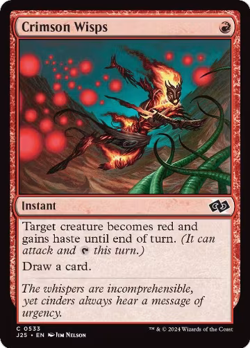 Crimson Wisps (533), Foundations Jumpstart — Magic card price