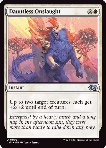 Dauntless Onslaught (98), Foundations Jumpstart — Magic card price