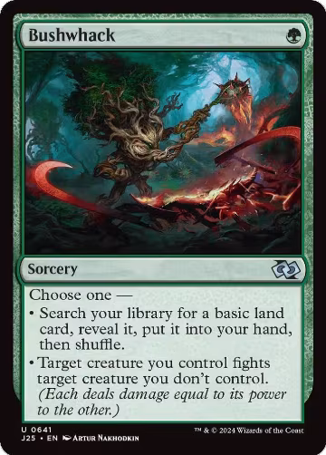 Bushwhack (641), Foundations Jumpstart — Magic card price