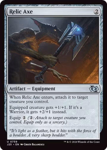 Relic Axe (759), Foundations Jumpstart — Magic card price