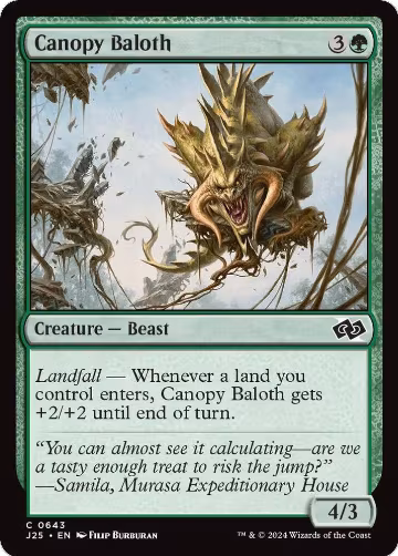 Canopy Baloth (643), Foundations Jumpstart — Magic card price