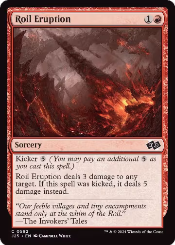 Roil Eruption (592), Foundations Jumpstart — Magic card price