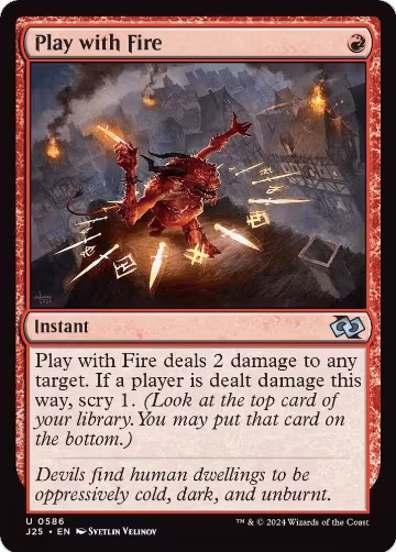 Play with Fire (586), Foundations Jumpstart — Magic card price