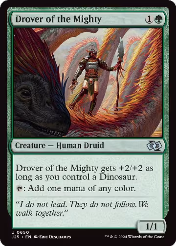 Drover of the Mighty (650), Foundations Jumpstart — Magic card price