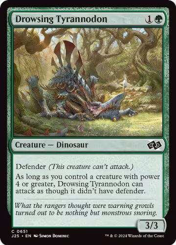Drowsing Tyrannodon (651), Foundations Jumpstart — Magic card price