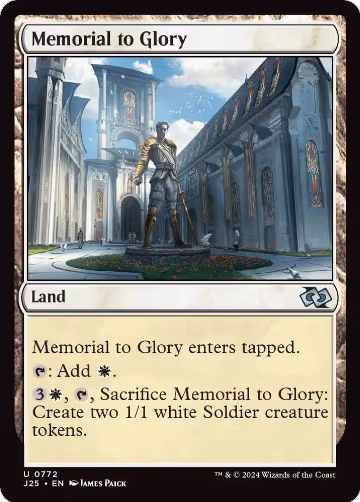 Memorial to Glory (772), Foundations Jumpstart — Magic card price