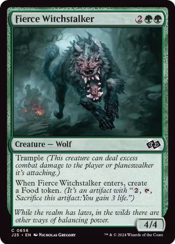 Fierce Witchstalker (656), Foundations Jumpstart — Magic card price