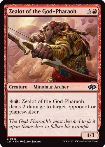 Zealot of the God-Pharaoh (619), Foundations Jumpstart — Magic card price