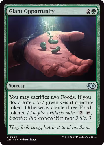 Giant Opportunity (663), Foundations Jumpstart — Magic card price